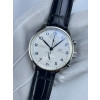 (준비완료/특급배송)NO.2632/ZF공장 V3 IWC IW3716 포루트기저 화이트다이얼 블루핸즈 가죽