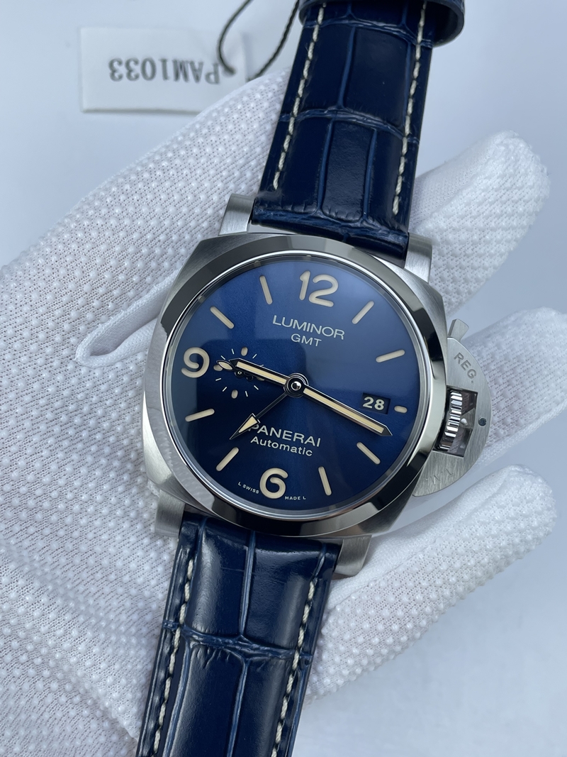 (준비완료/특급배송)NO.2649/VS공장 파네라이 PAM1033 44MM 블루다이얼 가죽